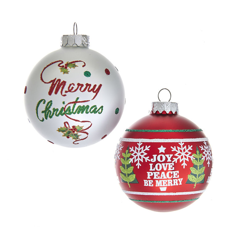 Kurt Adler Glass Ball Ornament Wayfair Canada